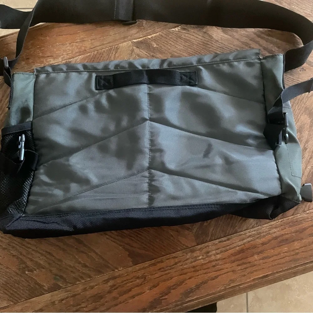 Hugo Boss Nylon Gray and green Messenger Bag